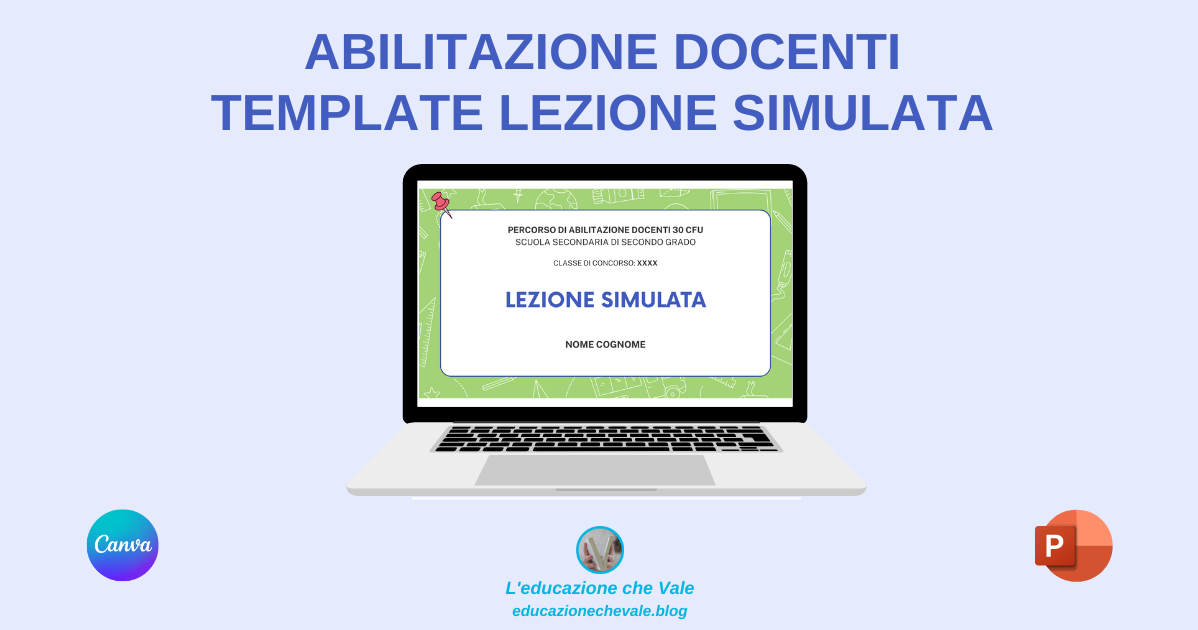 Categoria Template Lezione Simulata Abilitazione Docenti L