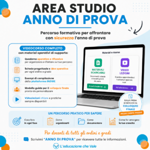 Area studio anno di prova